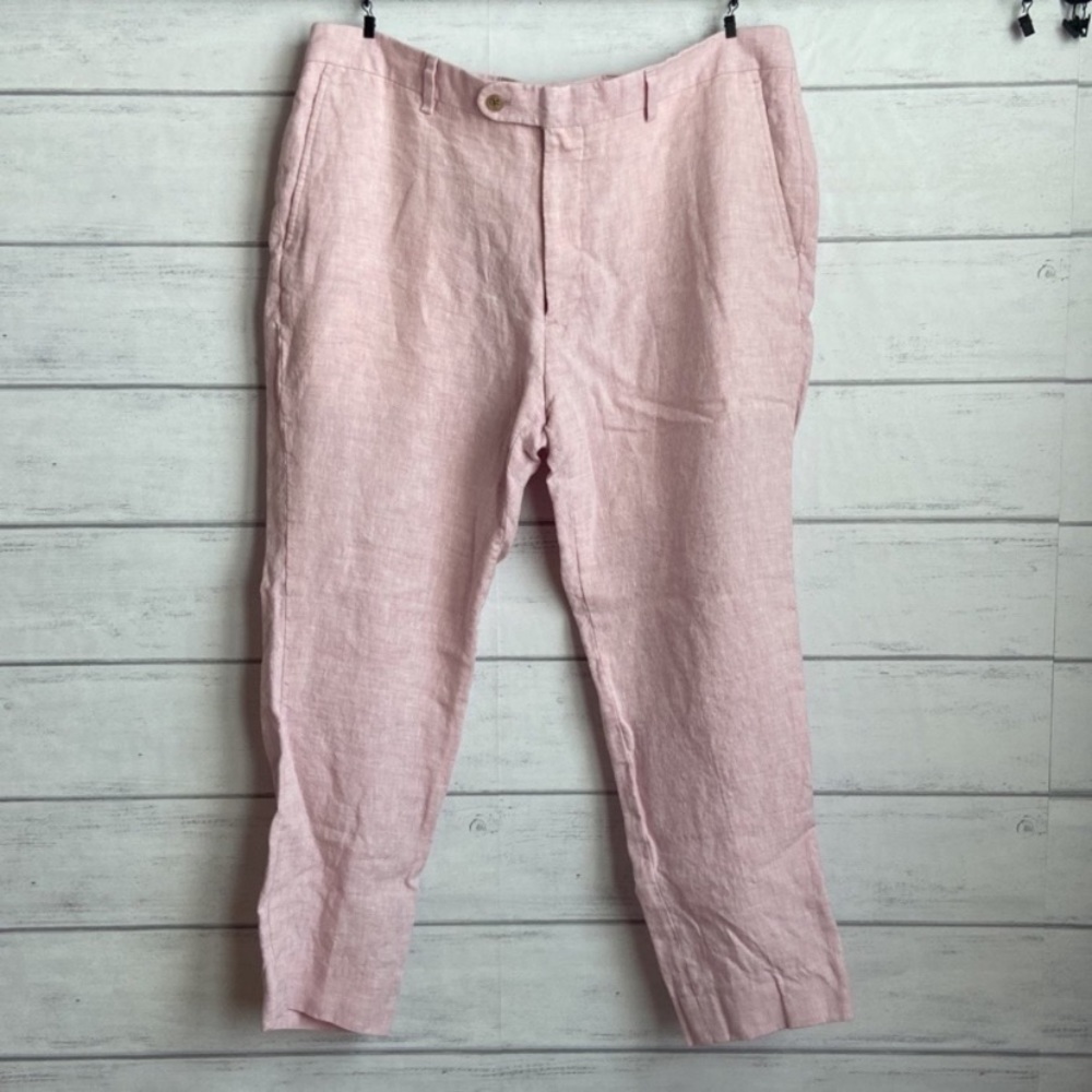 Joseph Abbound pastel pink linen dress pants